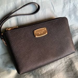 Michael Kors Double Zipper Leather Wallet